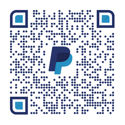 PayPal QR code for giving to Kyne Hands Foundation
