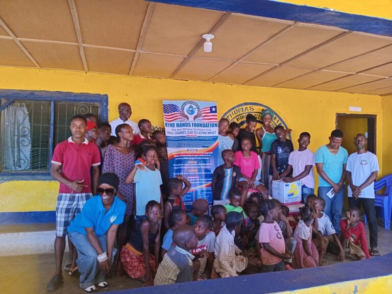 Kyne Hands Foundation Delivers Hope: Food Donation and Facility Tour at Mother Victoria Orphanage Home in Careysburg